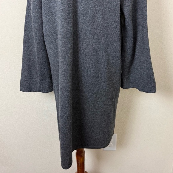 J.McLaughlin Marjorie Charcoal Gray Boiled Wool Cardigan - Picture 12 of 15